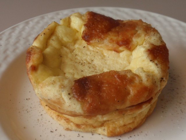 Four Pepper Goat Cheese Souffle for One