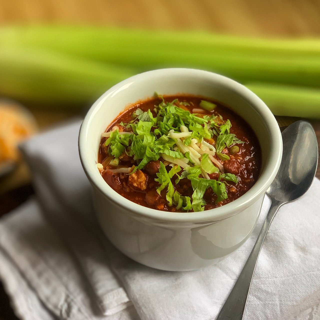 Best Buffalo Chicken Chili!