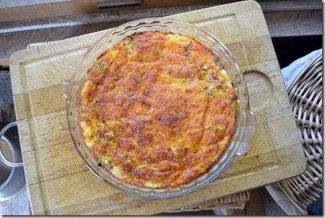 Potato Crusted Zucchini Quiche