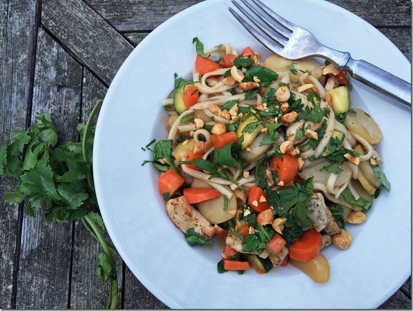 Peppered Pork Udon Noodle Stiry Fry