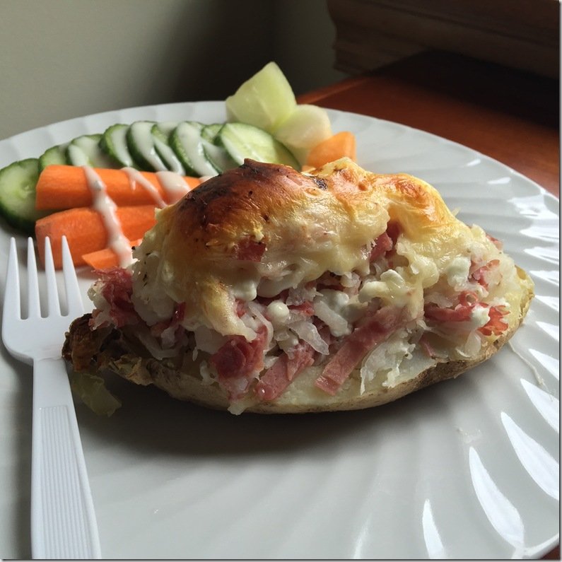 Reuben Baked Potatoes