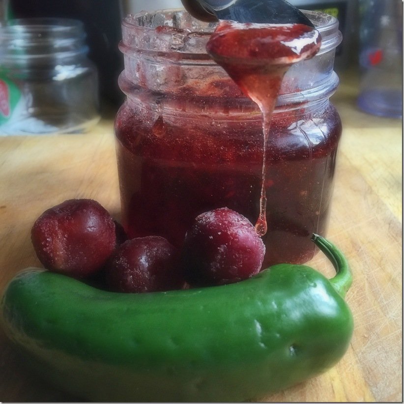 Dark Cherry Jalapeno Jelly