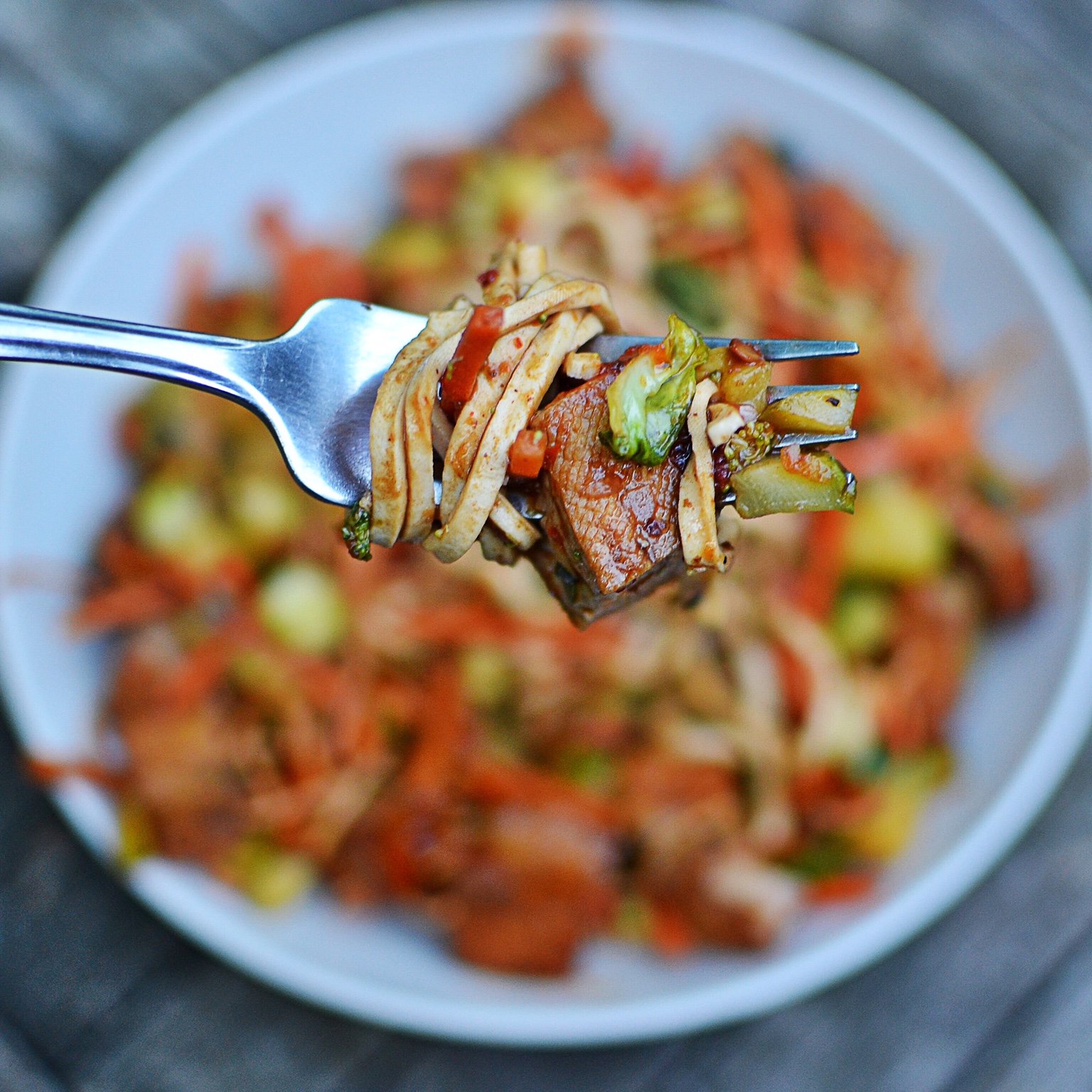 Thai Chili Soy Noodle Stir Fry