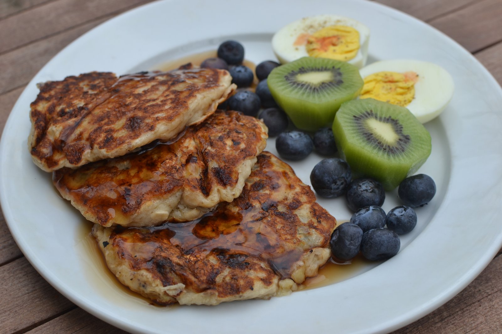 Banana Blueberry Pancakes