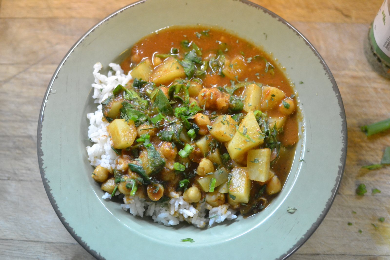 Chickpeas and Potato Curry