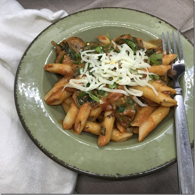 Creamy Pasta with Spinach and Sausage