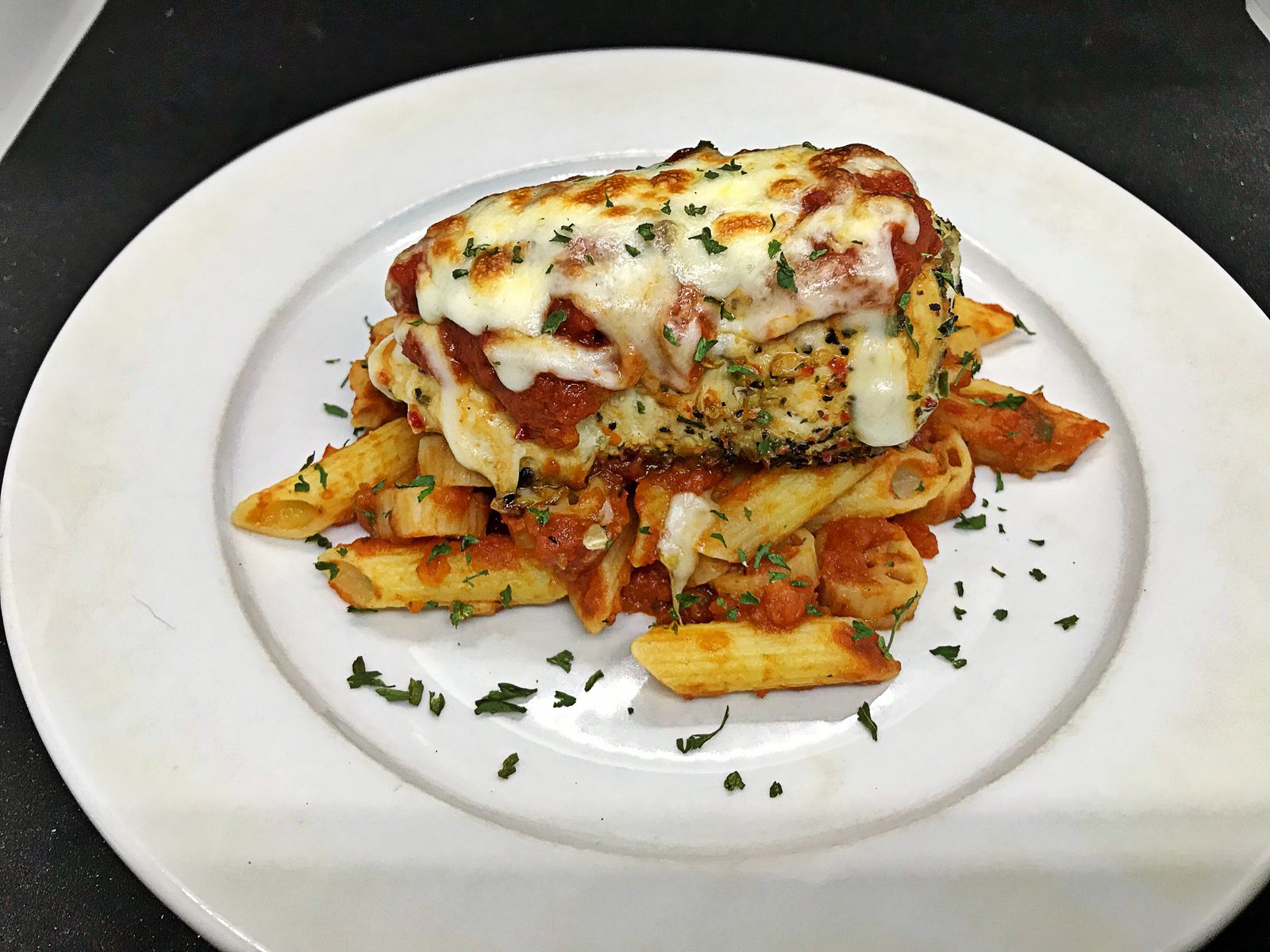 Sausage Stuffed Chicken Parm