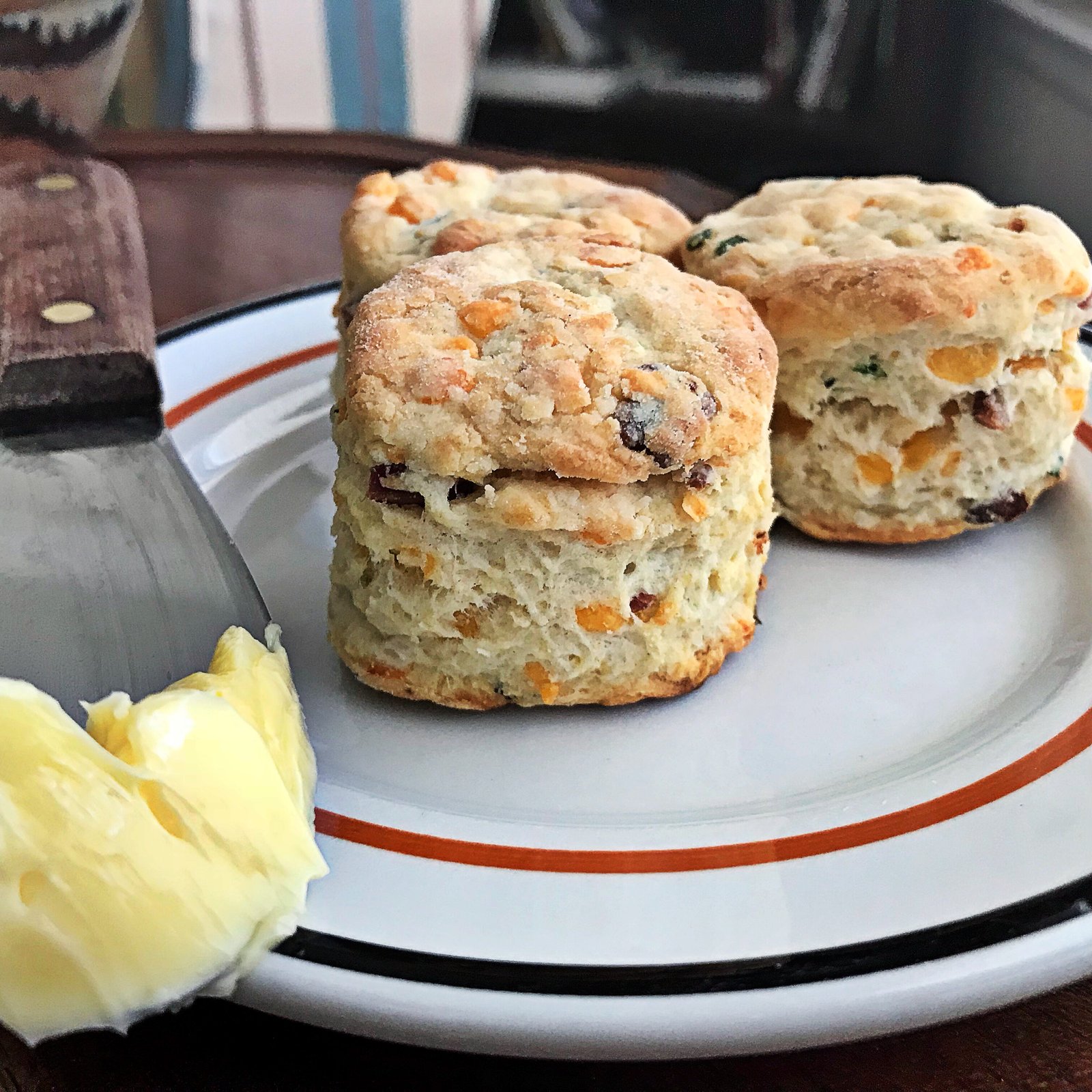 Cheddar Chive Bacon Biscuits