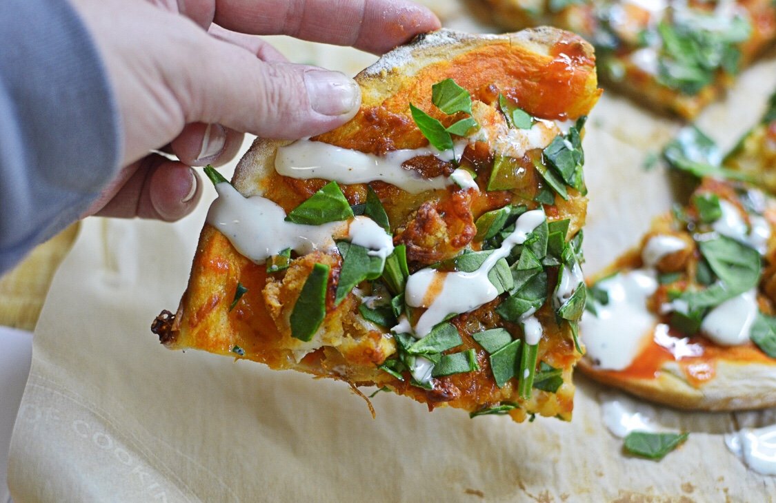 Buffalo Tender Chicken Pizza