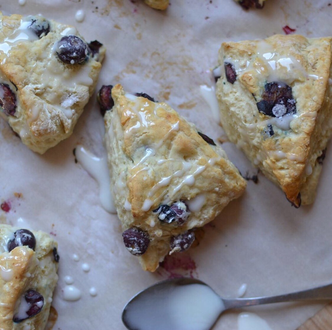 Blueberry Sour Cream Scones