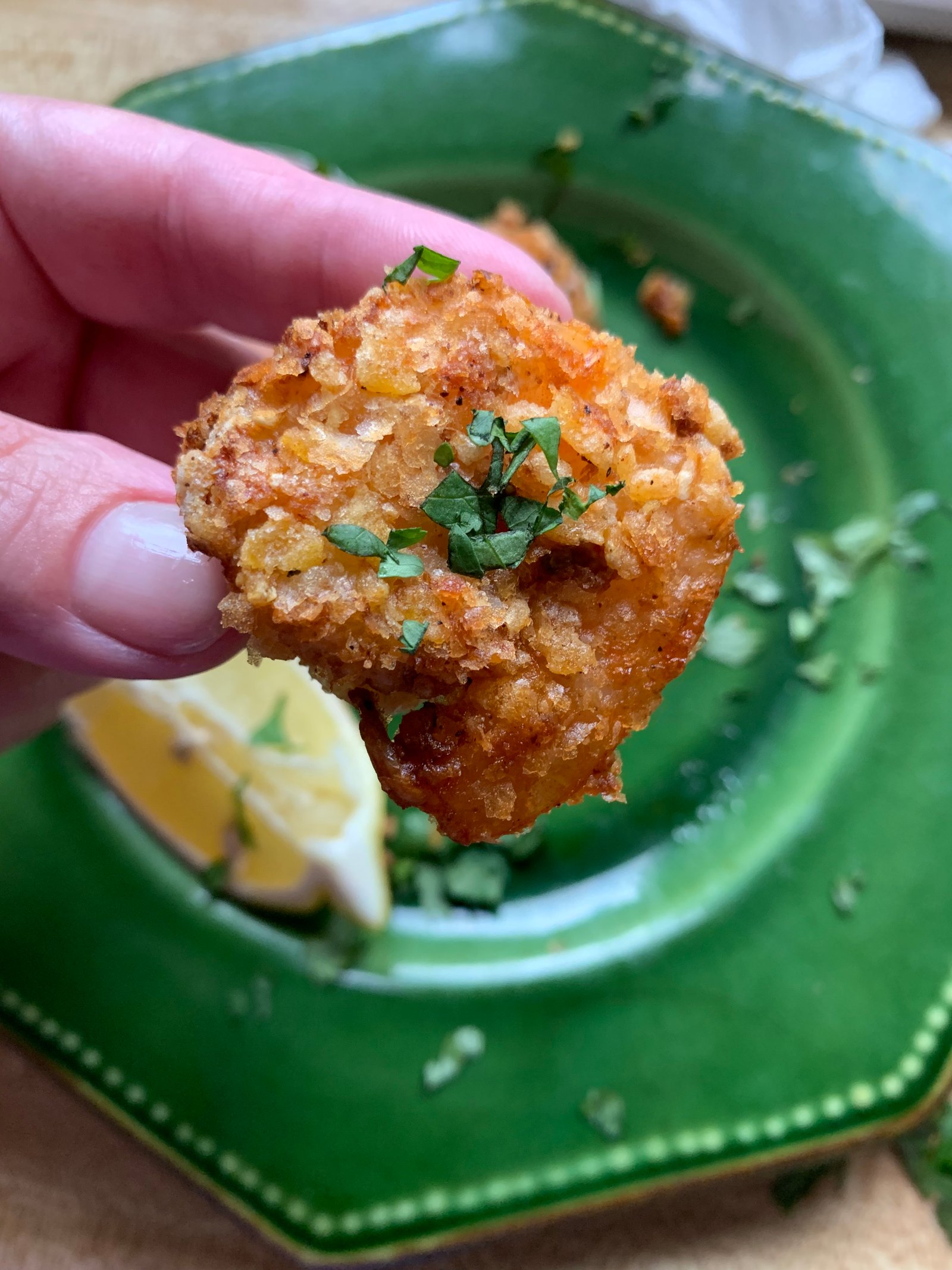 Crispy Sweet Sriracha Shrimp