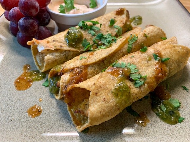 Pork and Brie Flautas