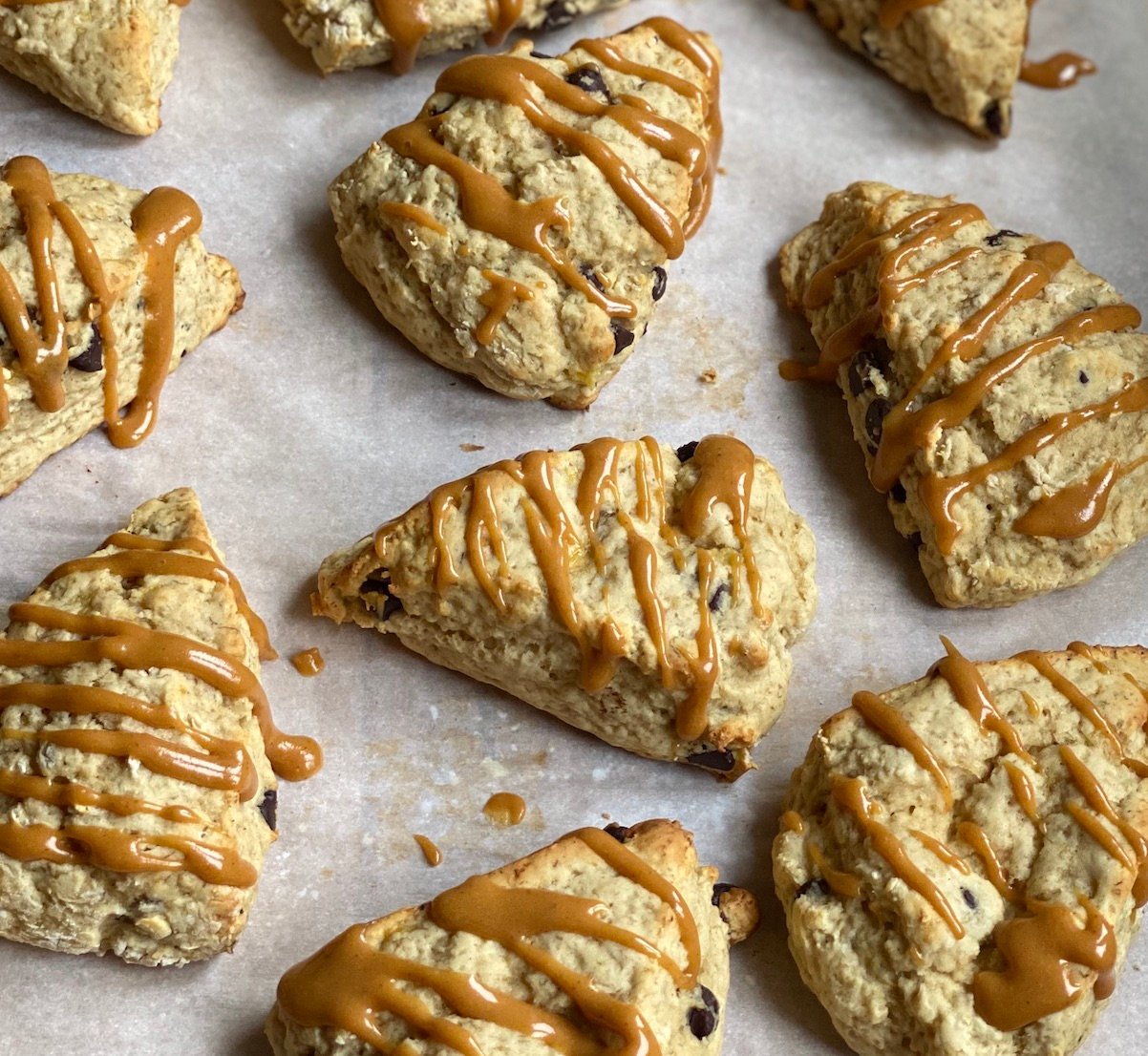 Banana Chocolate Chip Scones