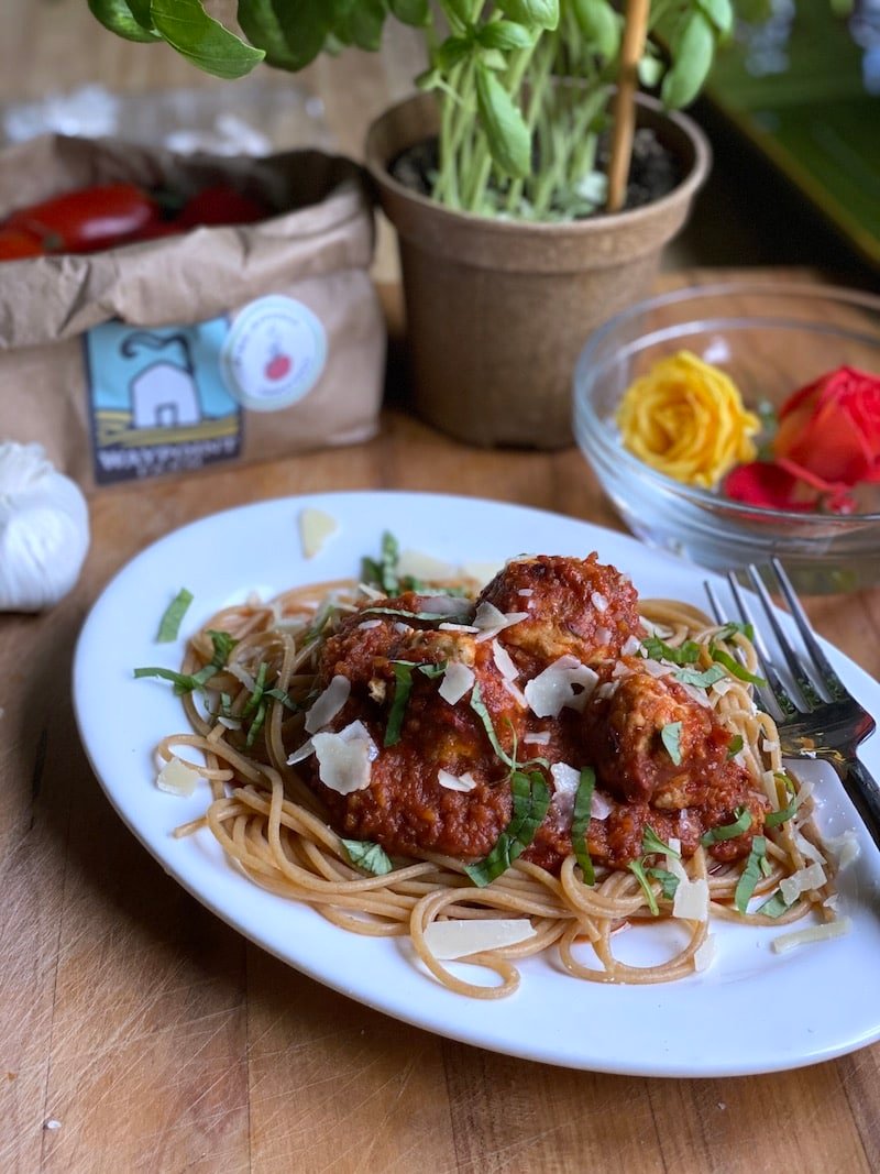 Farmers Market Marinara with Chicken Sausage Meatballs