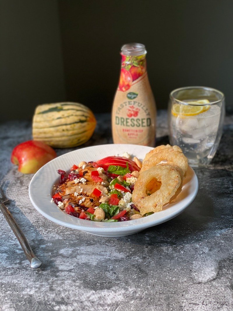 Chicken Quinoa Salad with Honeycrisp Apple Dressing