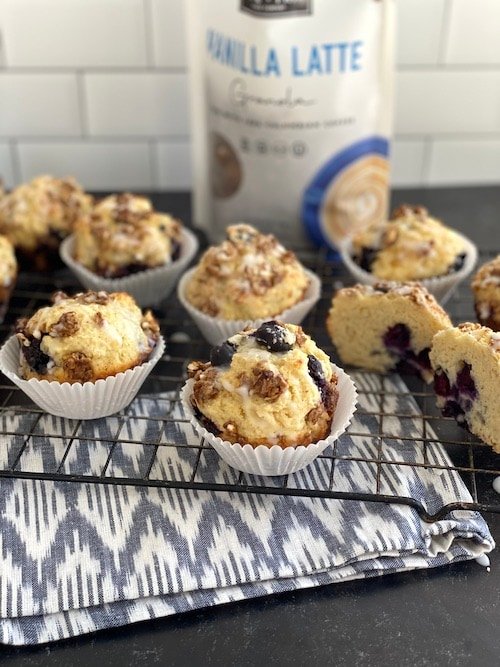 Blueberry Vanilla Latte Muffins