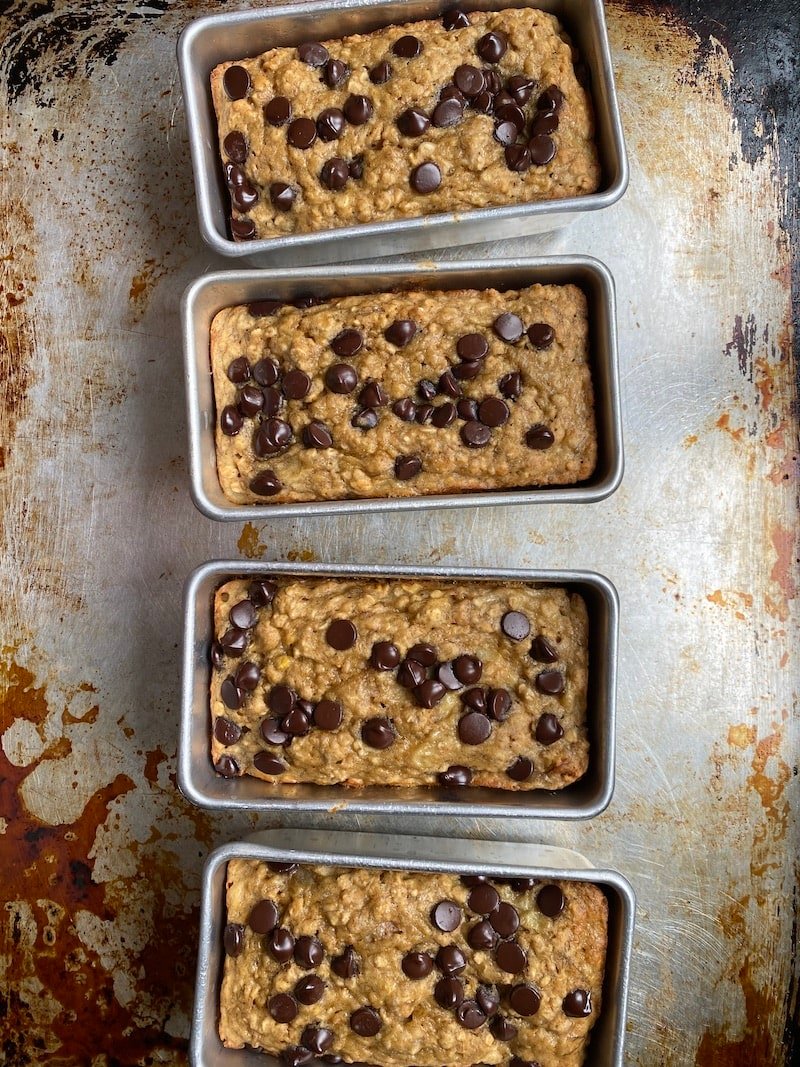 Mini Banana Bread Loaves