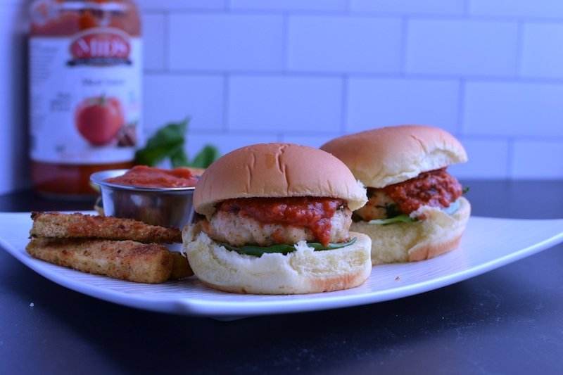 Turkey Burger Parmesan Sliders