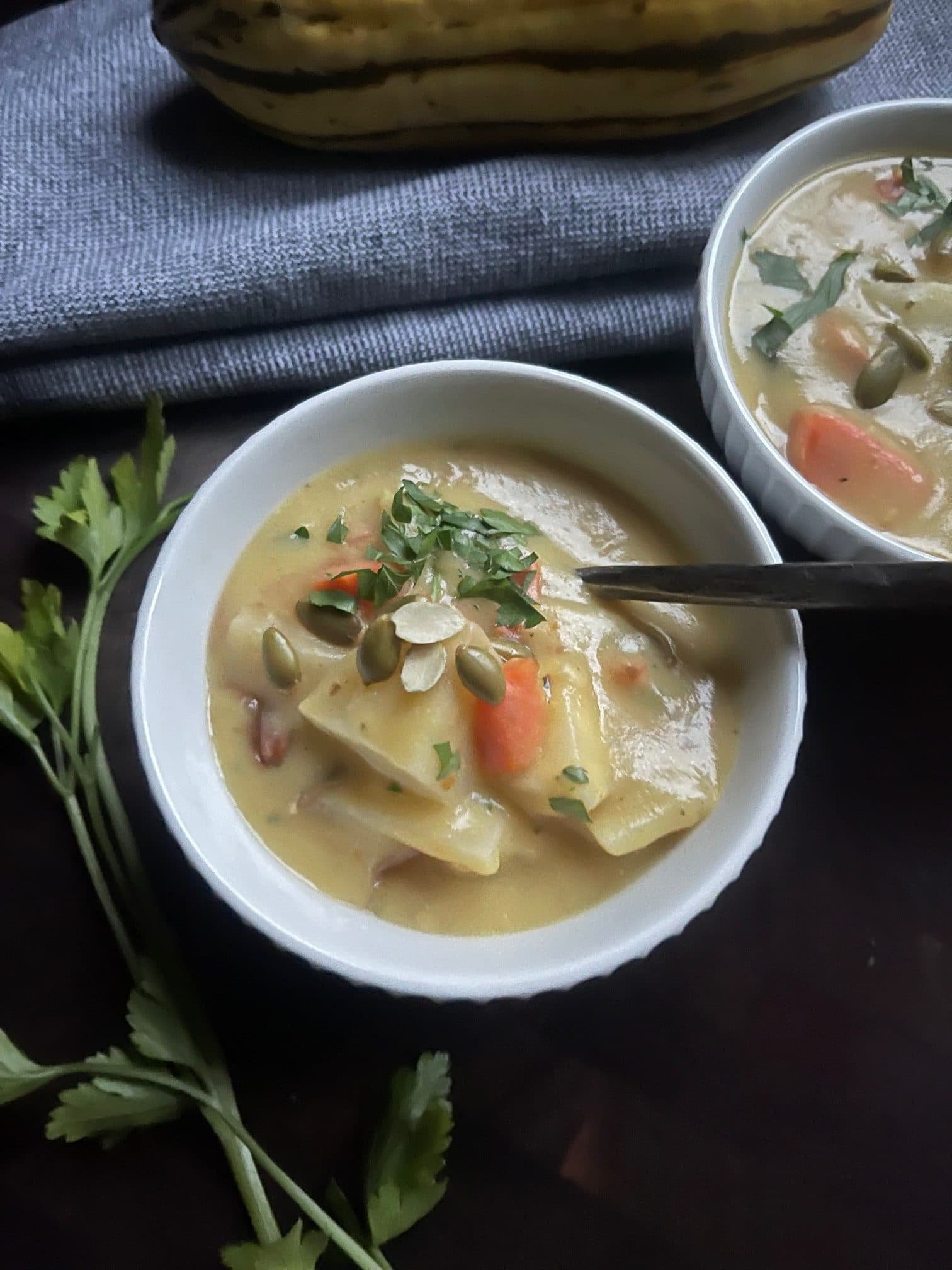 Creamy Delicata Squash Soup