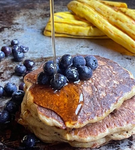 Delicata Squash Pancakes with Bacon