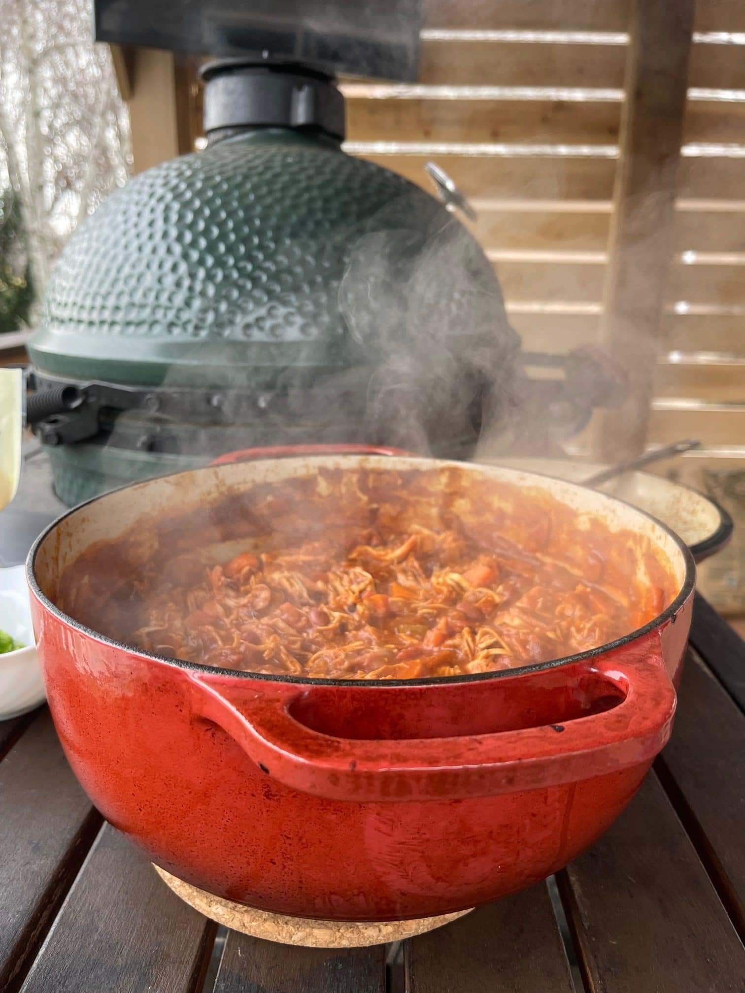 Grilled Buffalo Chicken Chili