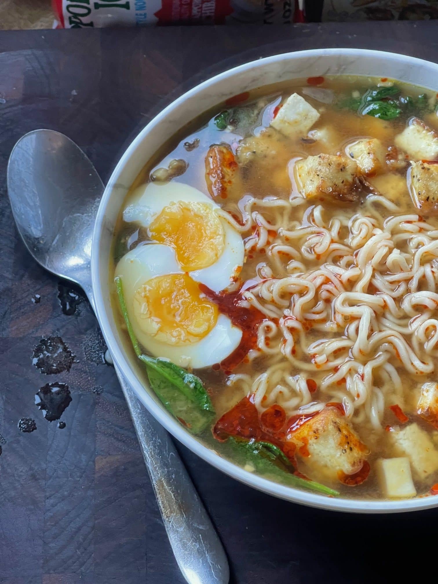 Salt and Pepper Tofu Ramen