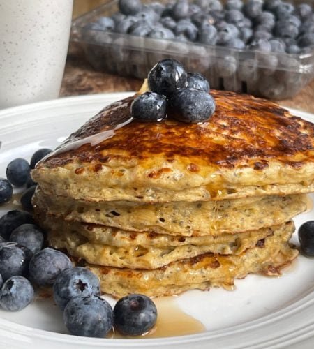 Chia Cottage Cheese Pancakes