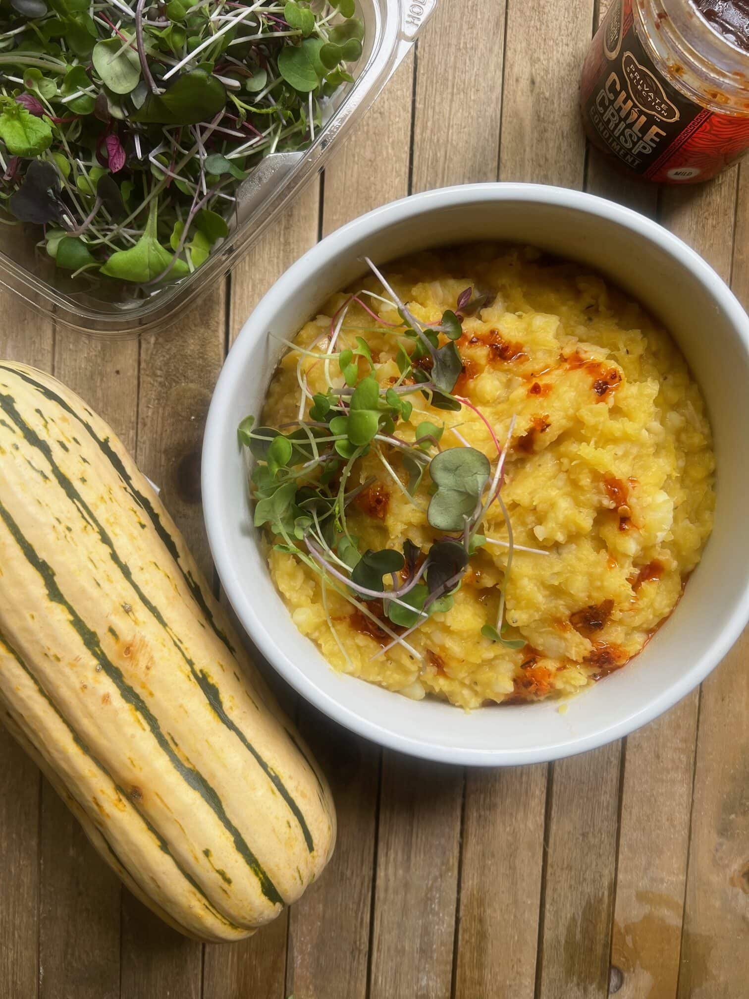 Delicata Squash Mashed Potatoes