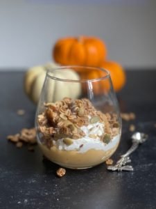 this is a photo of pumpkin pie parfait