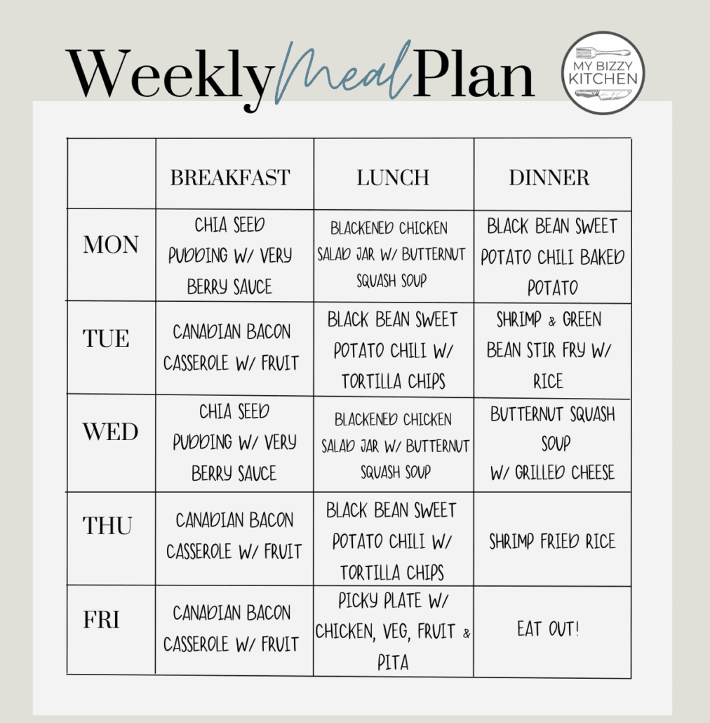 Weekly Meal Plan