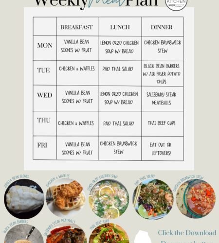 Weekly Meal Plan for January 30, 2023