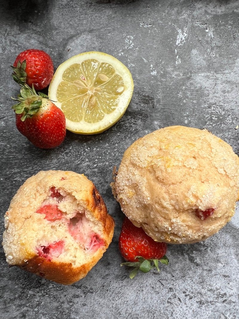 Strawberry Lemon Muffins