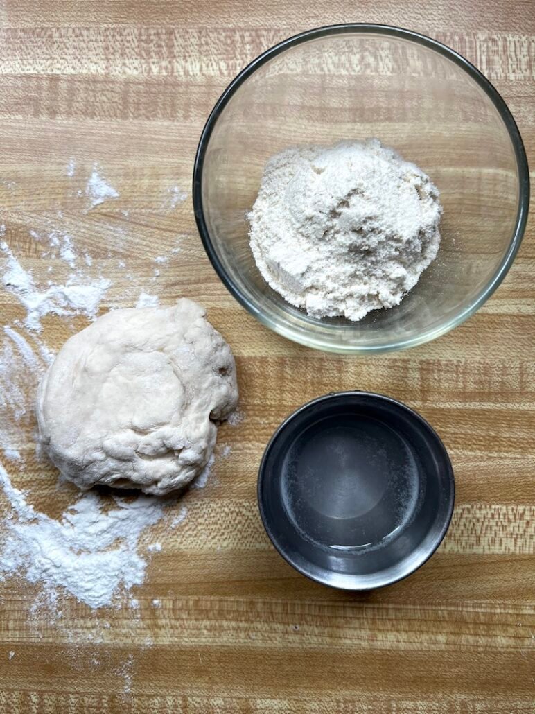 ingredients to make skinny pizza sopes