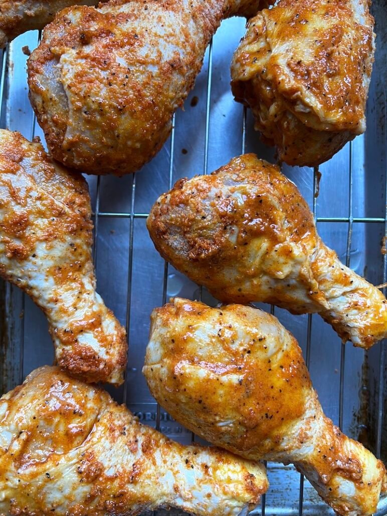 this is brined chicken ready to be cooked