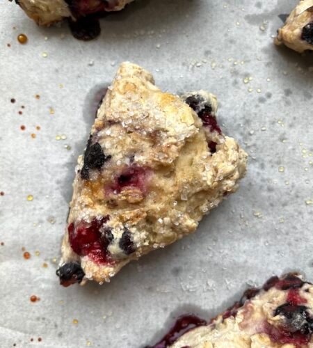 Sourdough Blueberry Scones