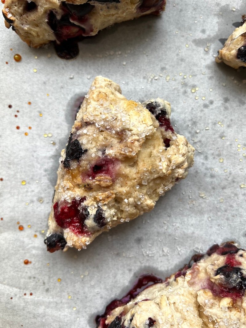 Sourdough Blueberry Scones