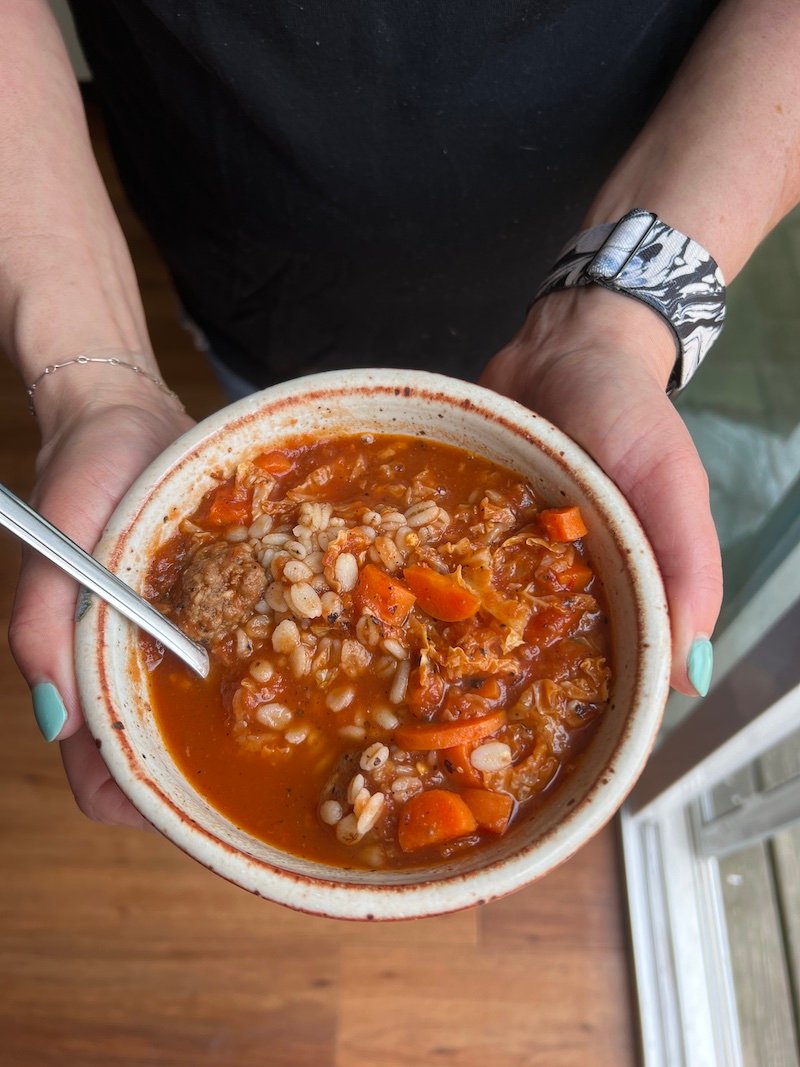 Barley Meatball Vegetable Soup