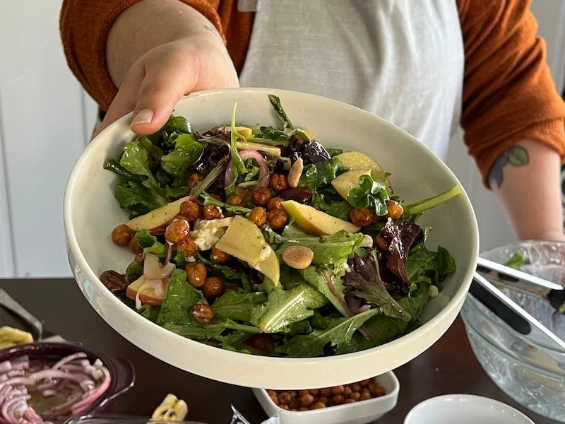 this is a bowl of winter garden salad