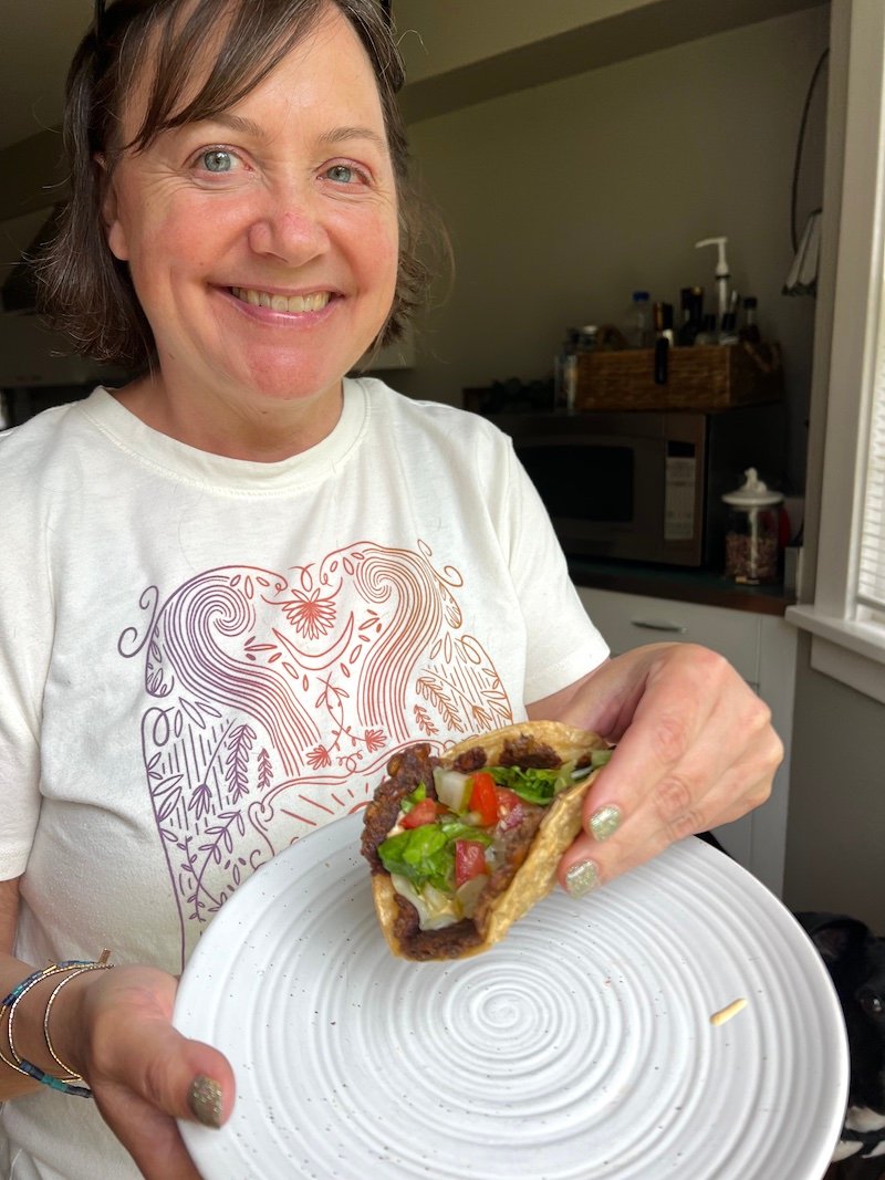 Lentil Smash Burger Tacos