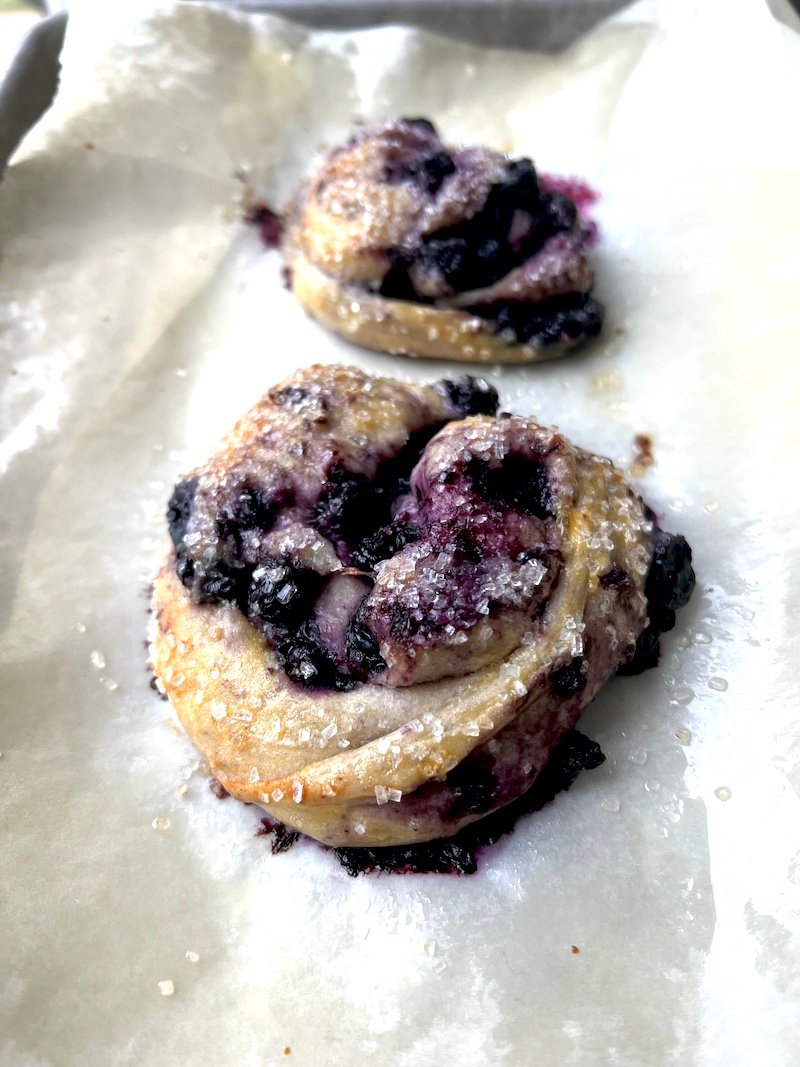 Skinny Pizza Dough Blueberry Danish