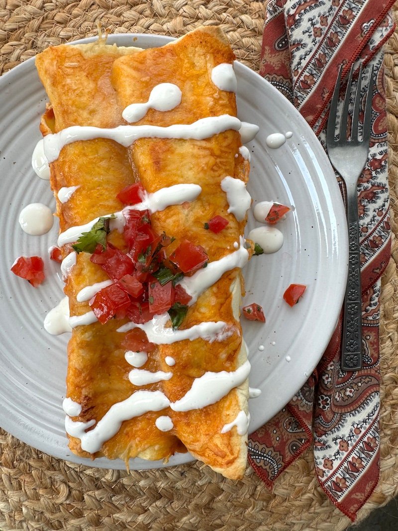 Chicken Enchiladas (with lentils)