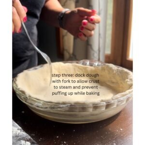 docking a pie crust before baking quiche