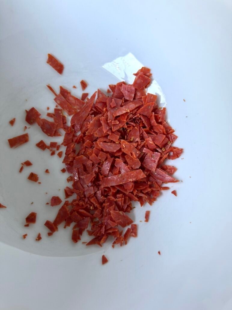 chopped turkey pepperoni