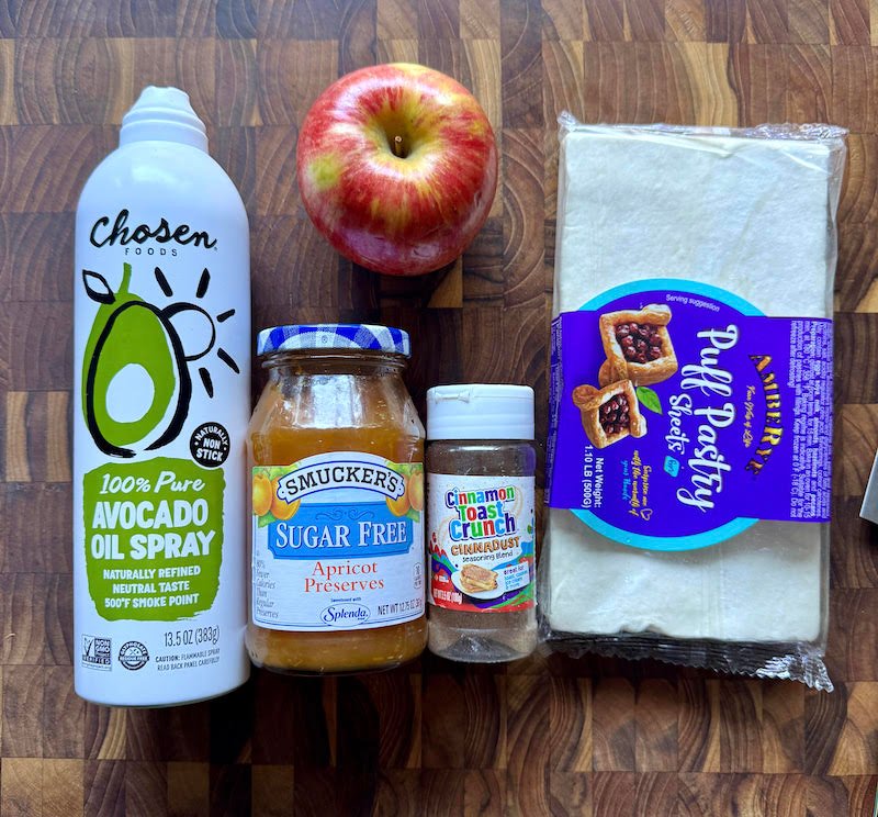 these are the ingredients needed to make easy apple danish