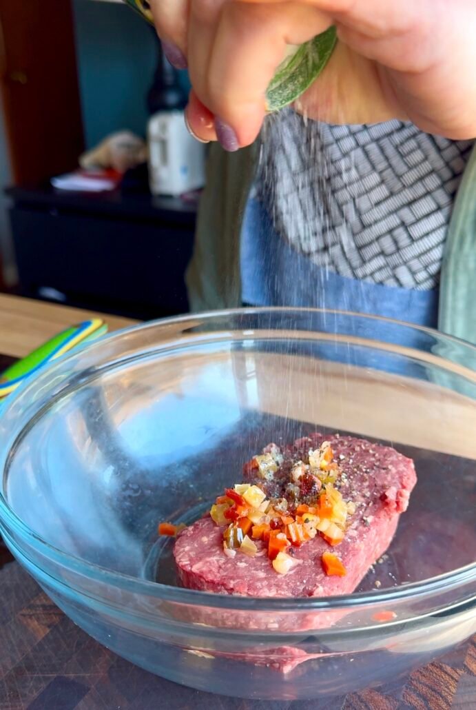 salt and pepper are only needed for great beef burgers