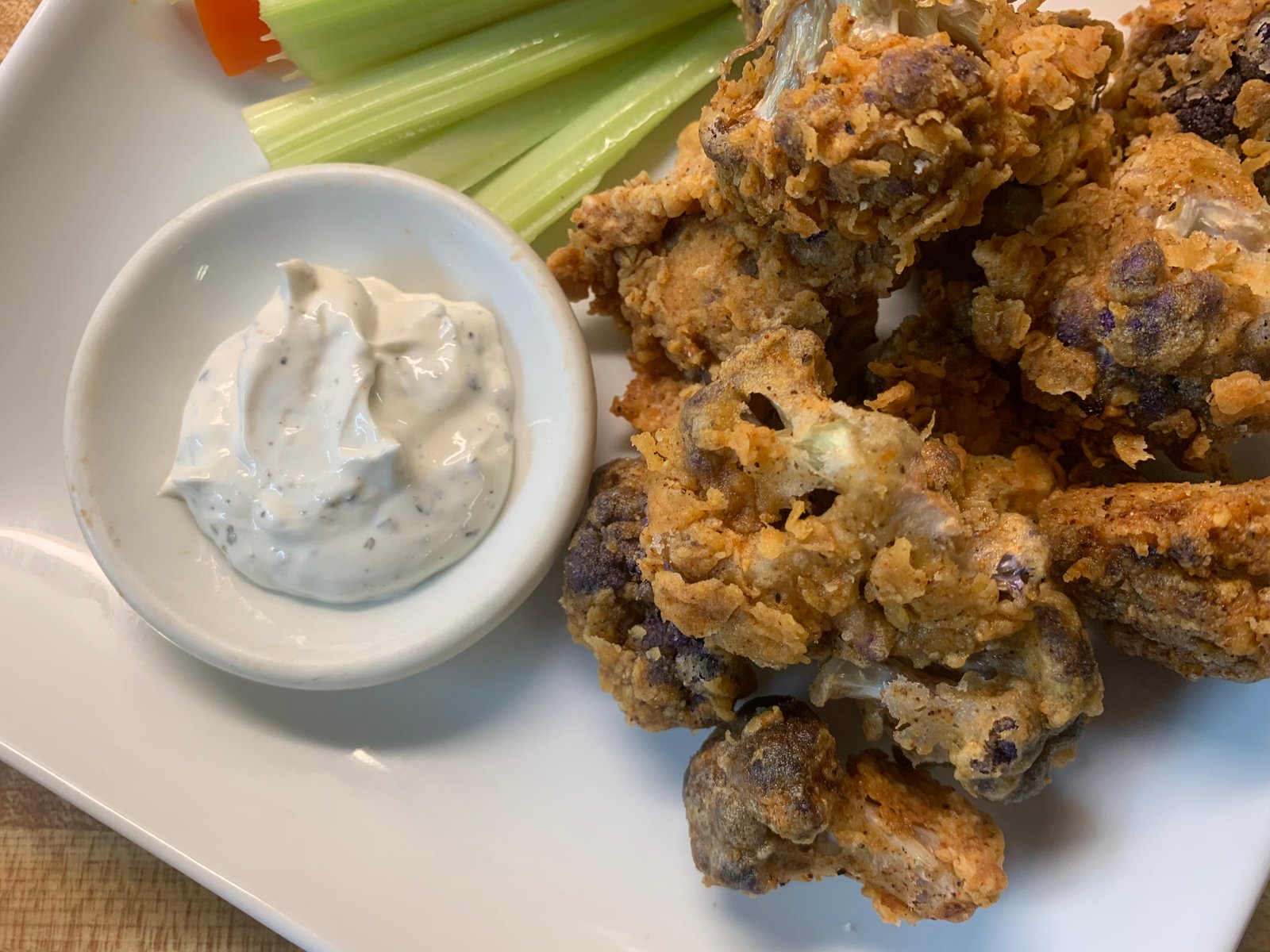 Buffalo Fried Cauliflower
