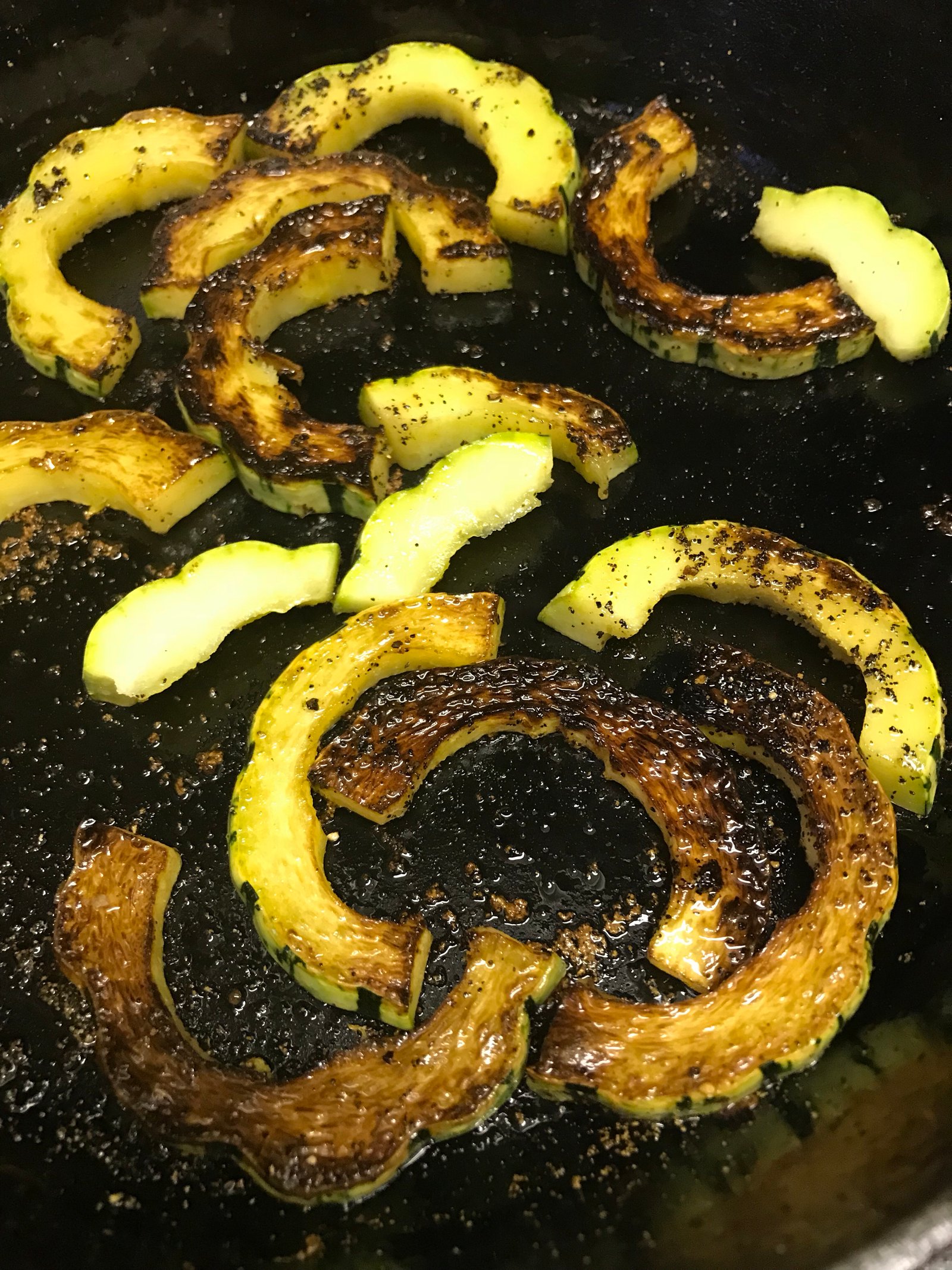 Pan Seared Delicata Squash