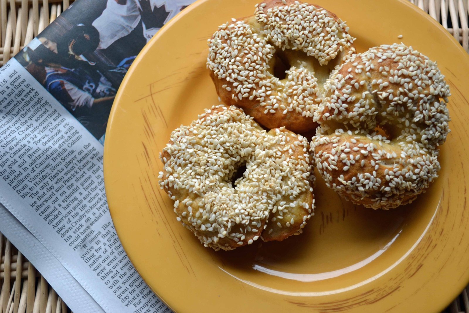NY Style Bagels – 4 WW Points and Broccoli Cheddar Soup