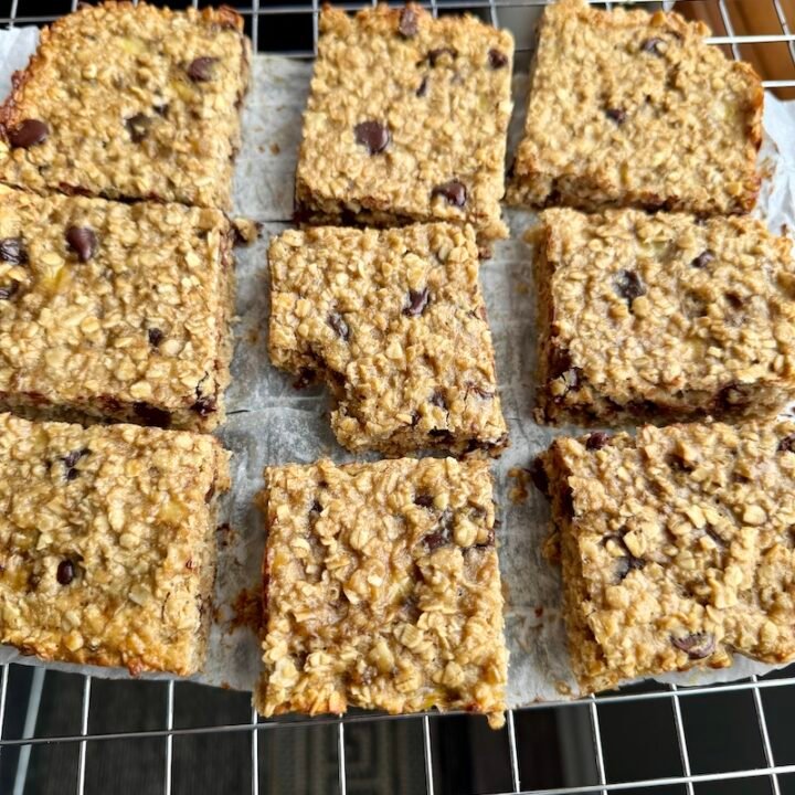 peanut butter banana oat bars